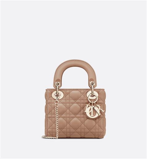 blush mini lady dior|dior mini lambskin bag.